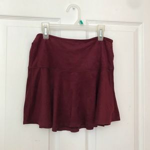 Velvet Mini Skirt